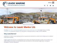 Tablet Screenshot of leaskmarine.com